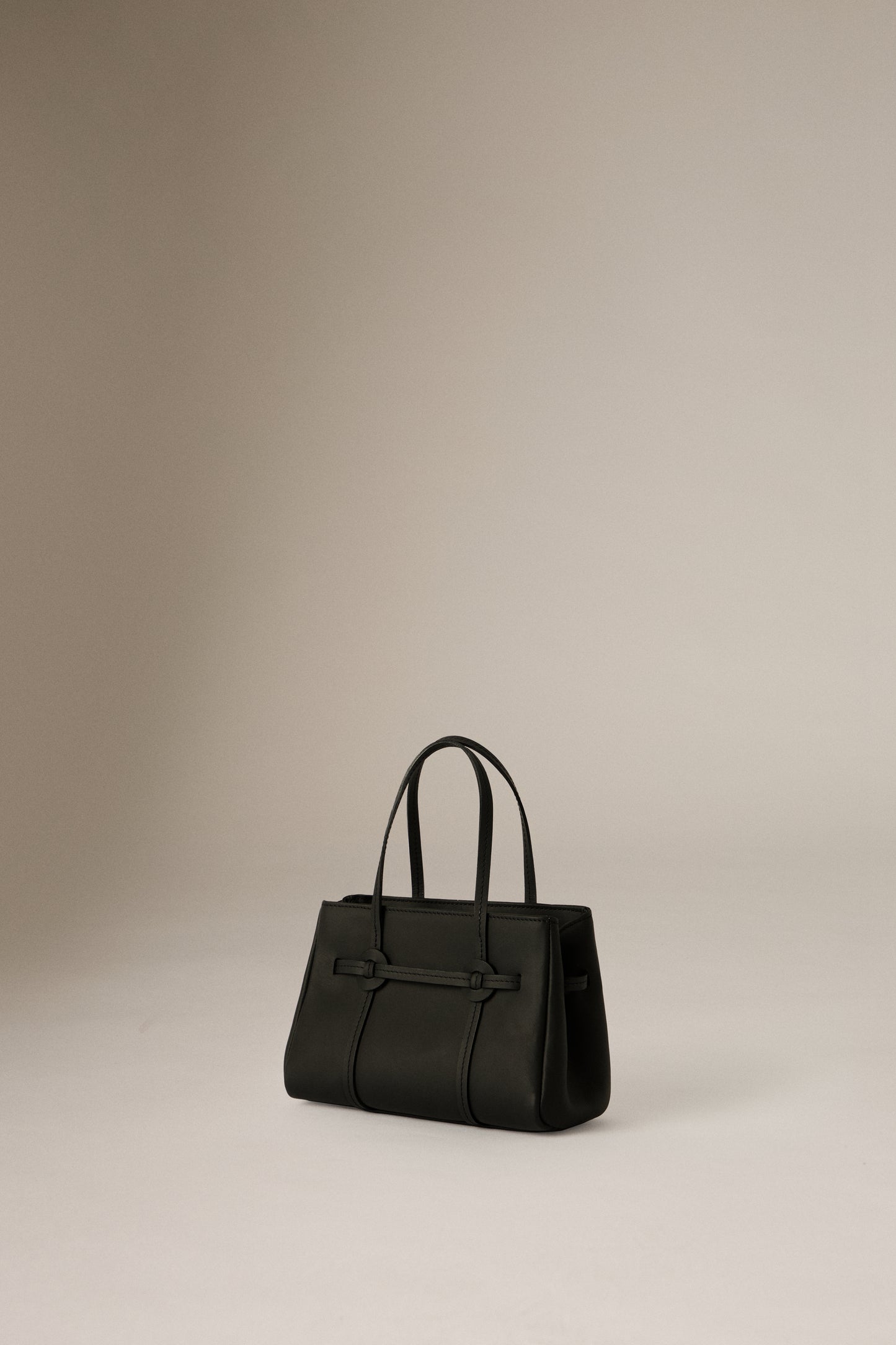 CALF LEATHER DONUT TOTE MINI