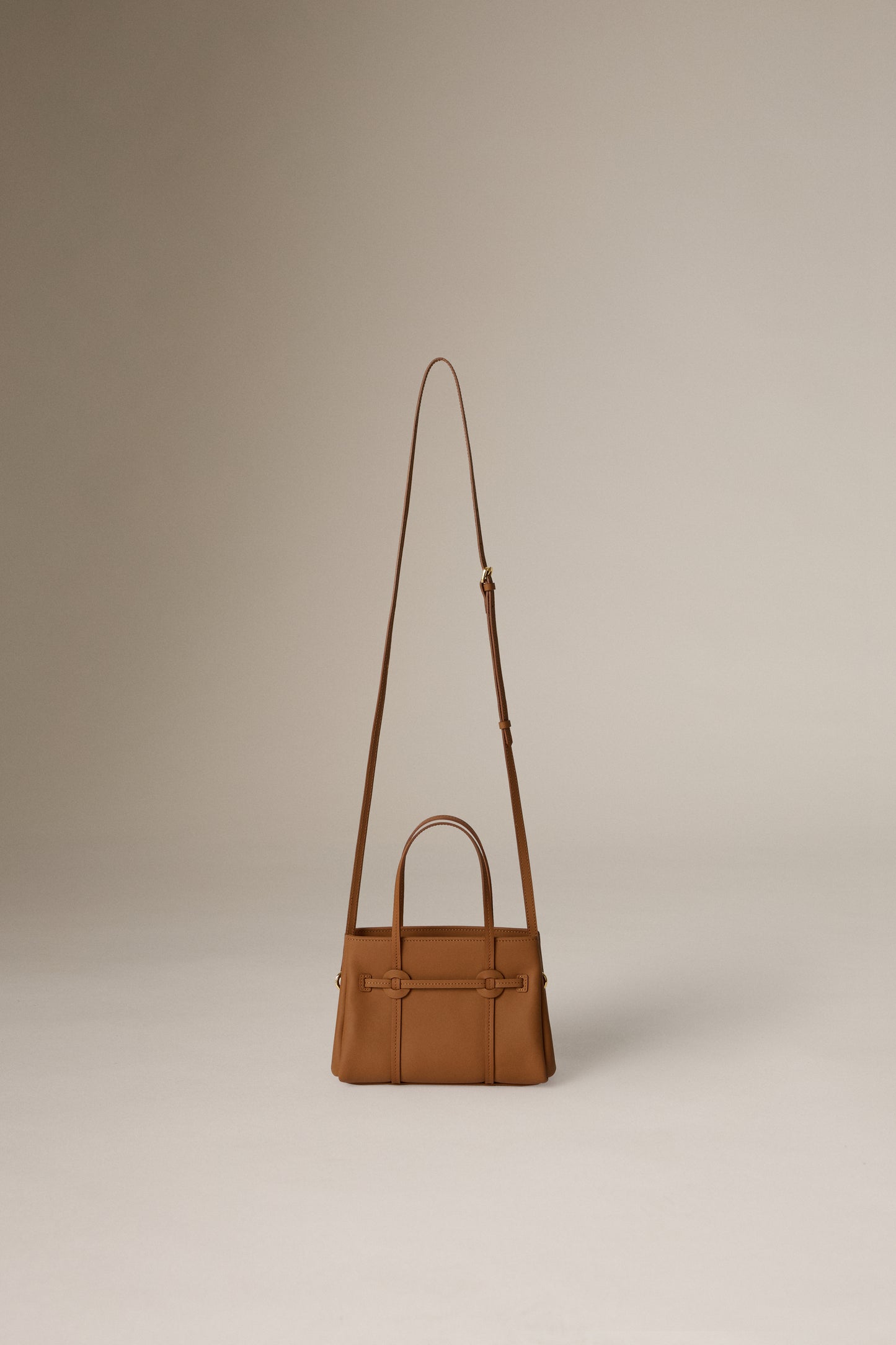 CALF LEATHER DONUT TOTE MINI