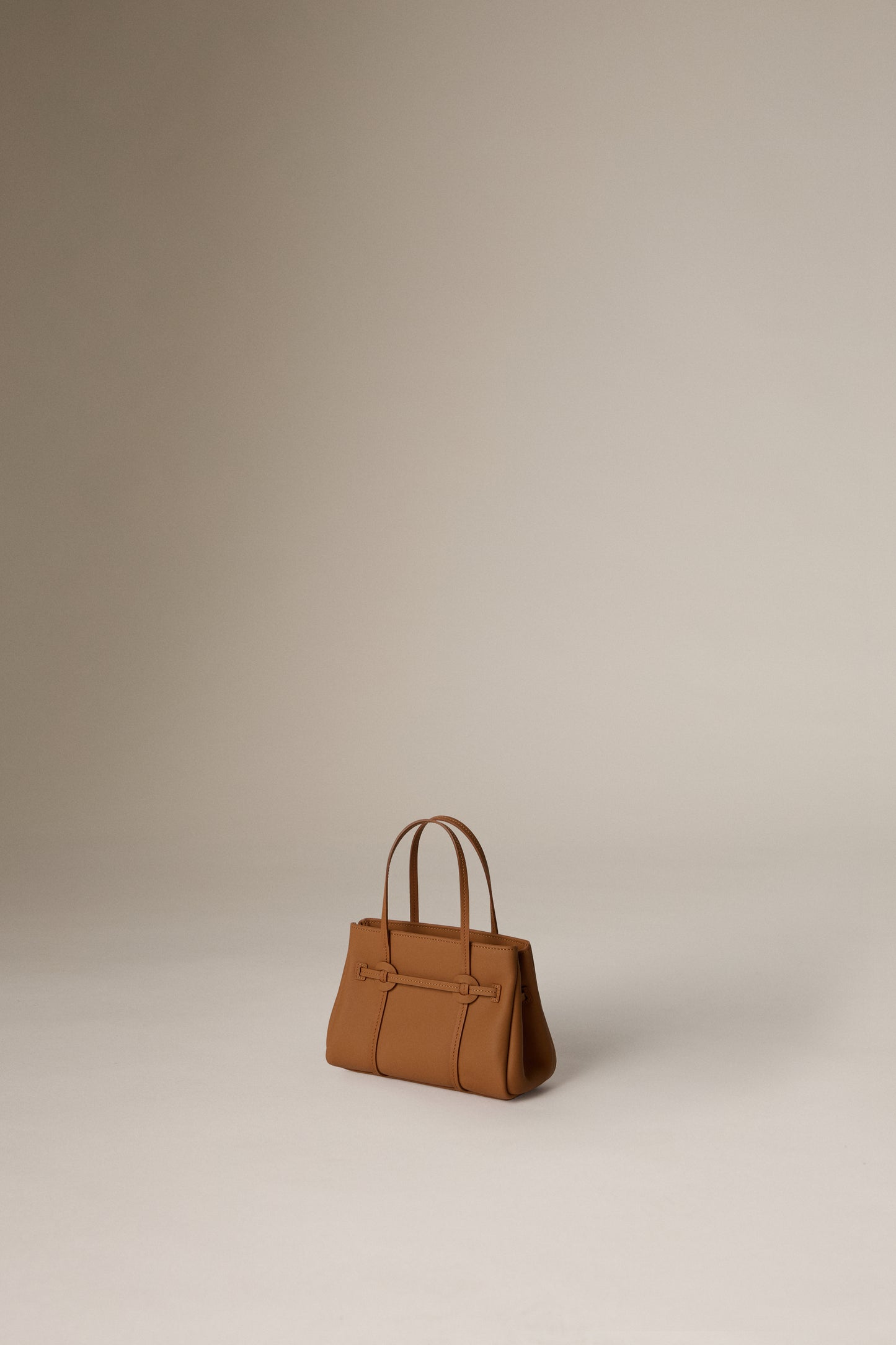 CALF LEATHER DONUT TOTE MINI