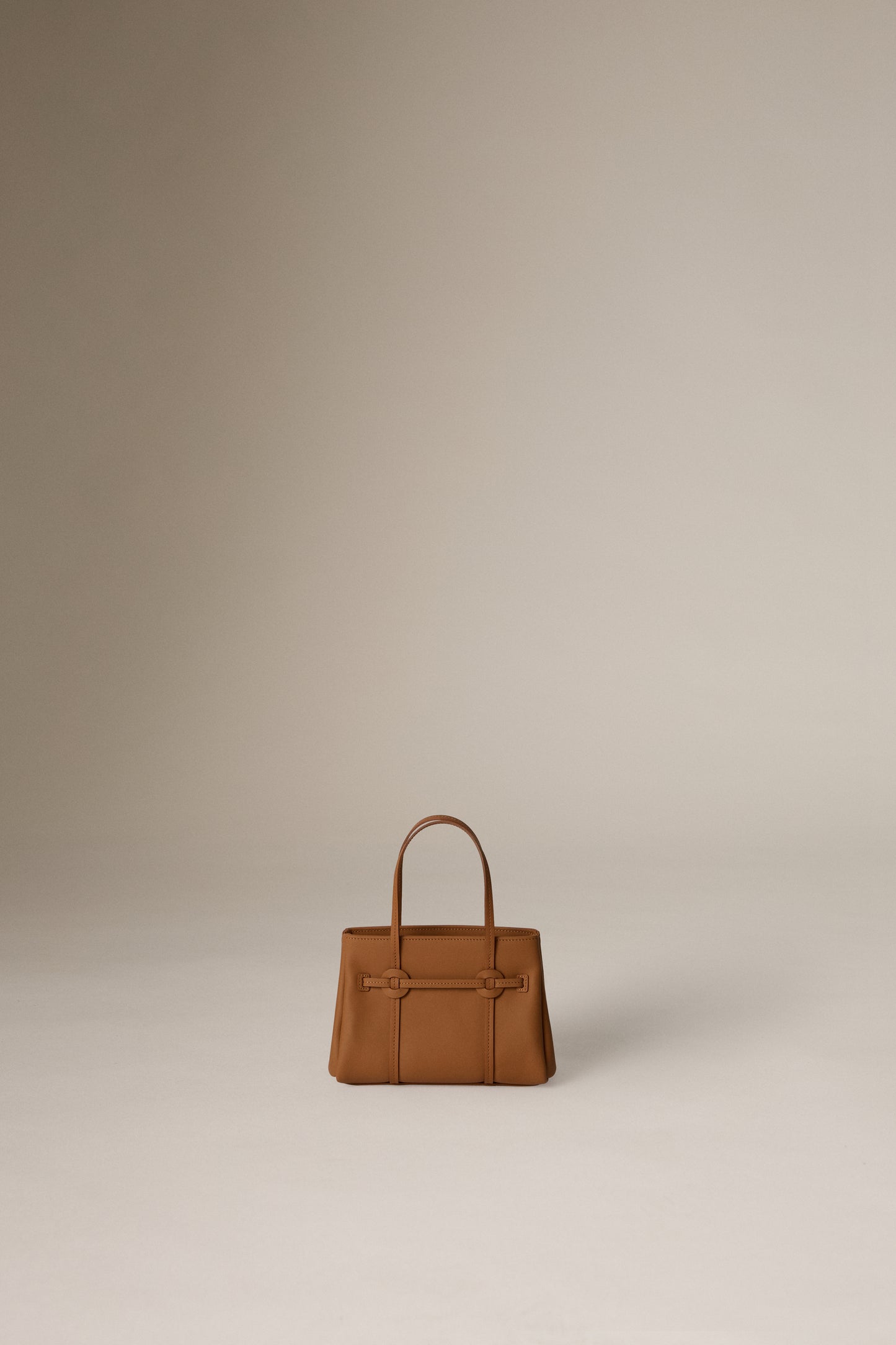 CALF LEATHER DONUT TOTE MINI